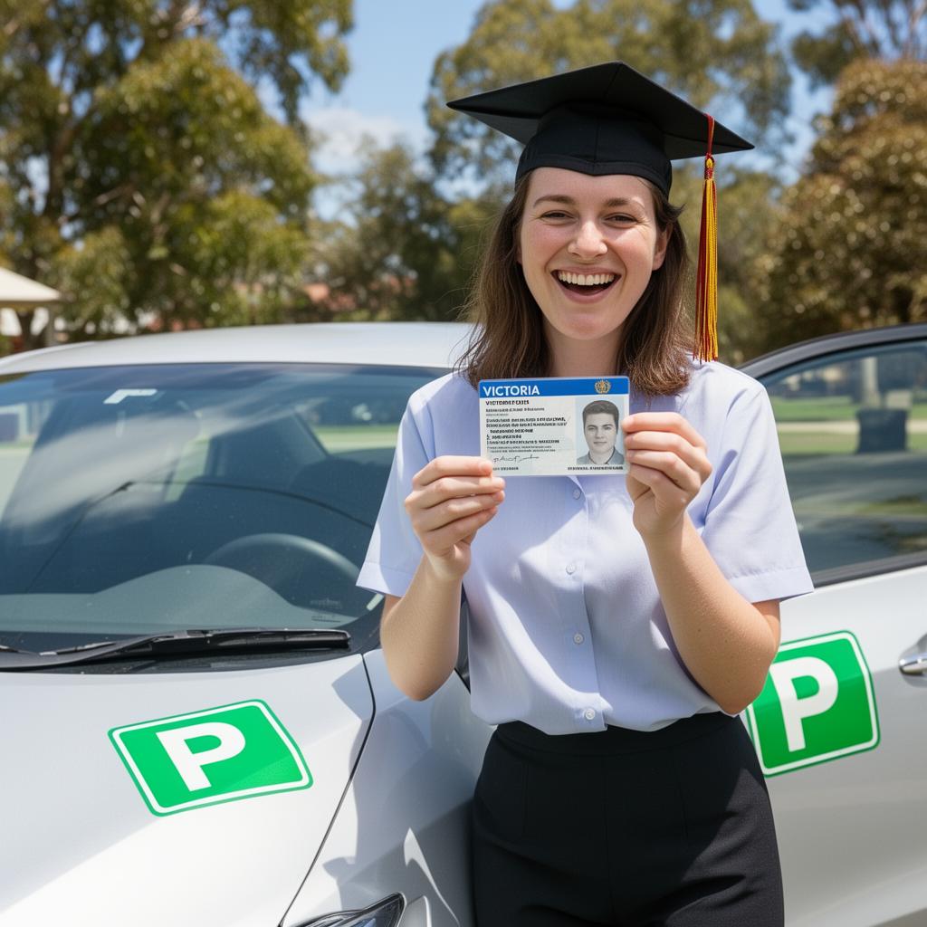 Happy AKPlus student passing driving test